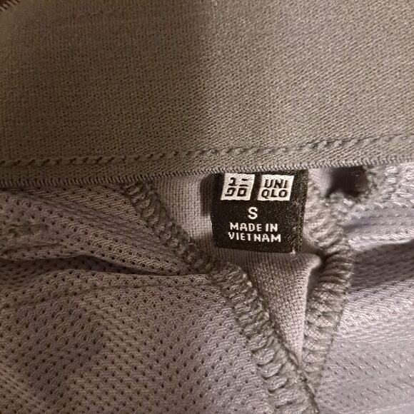 Uniqlo Ezy Ankle Pants Ultra Stretch Dry-Ex Straight Leg Gray Mens Size Small - Picture 10 of 15